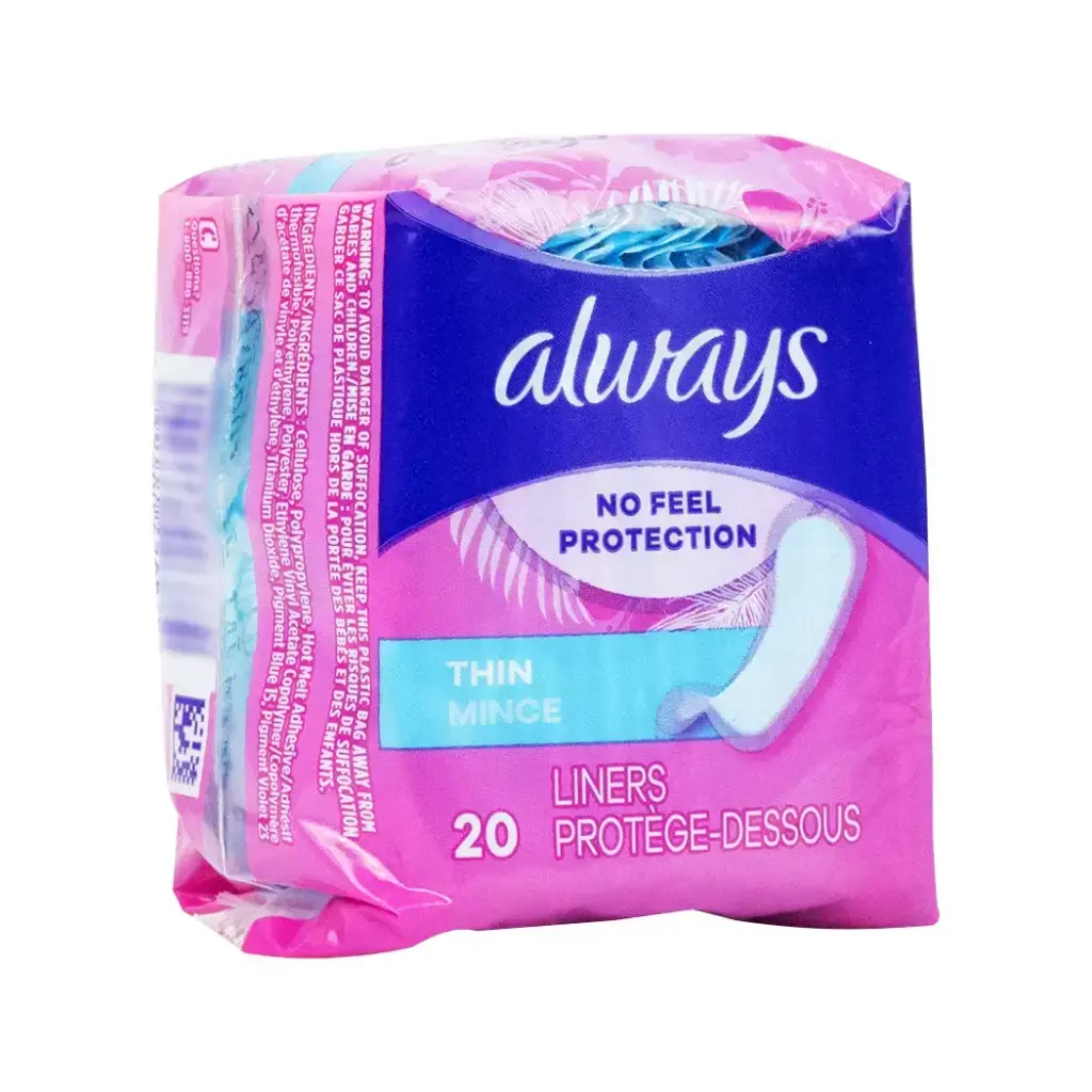 ALWAYS PANTY LINER 20CT REGULAR UNSCENT