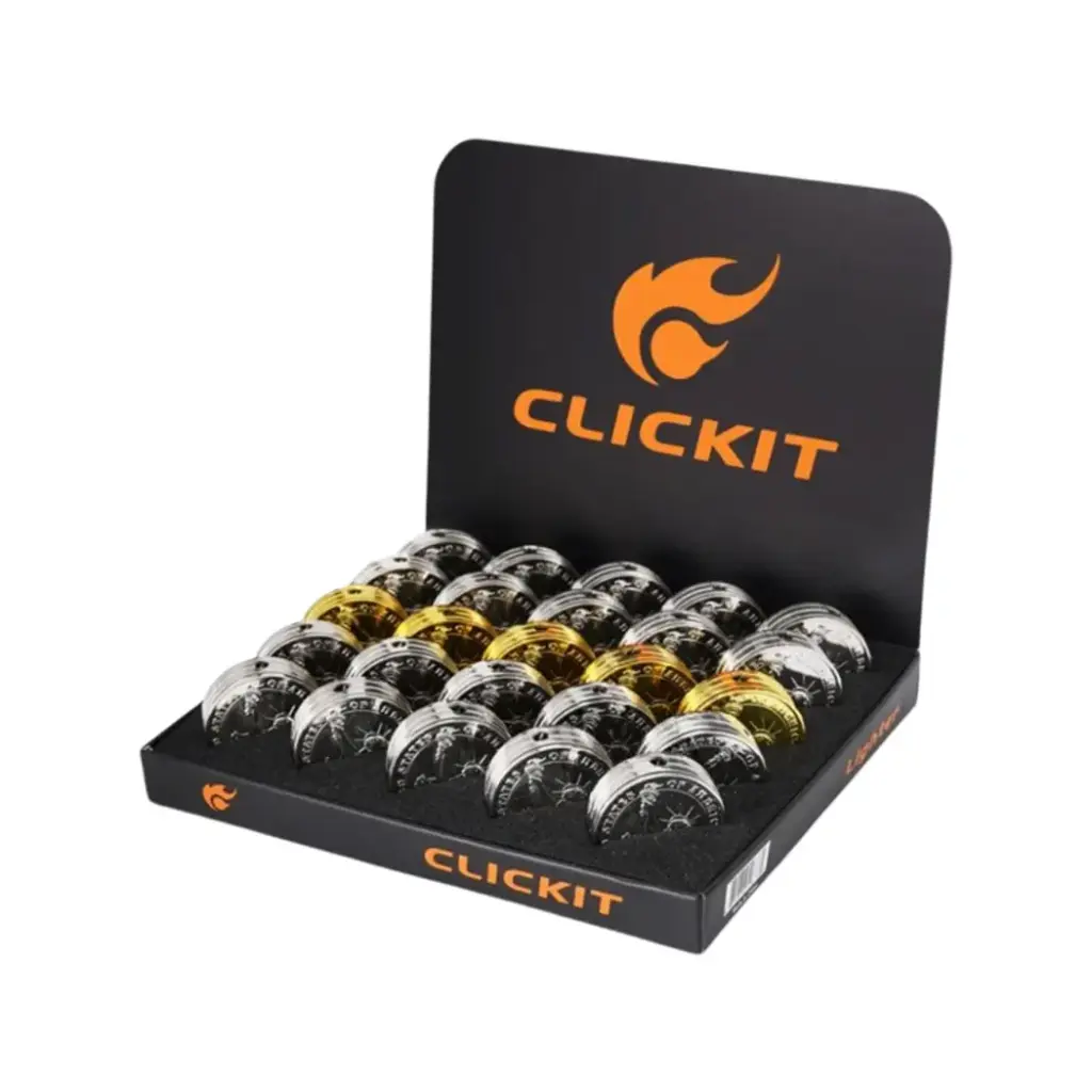 CLICKIT LIGHTER (GH-7209) DOLLAR COIN 25CT