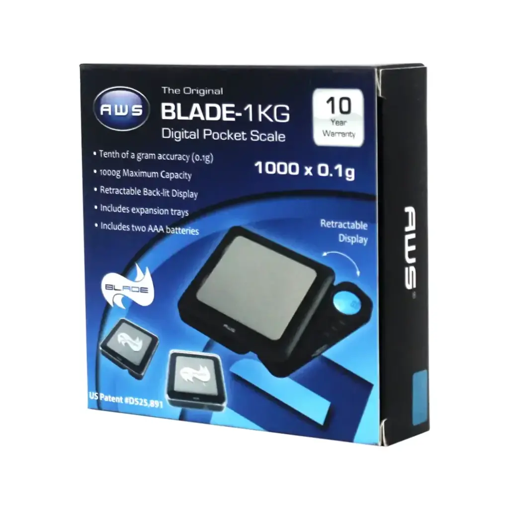 SCALE AWS BLADE-1KG DIGITAL SCALE BLACK