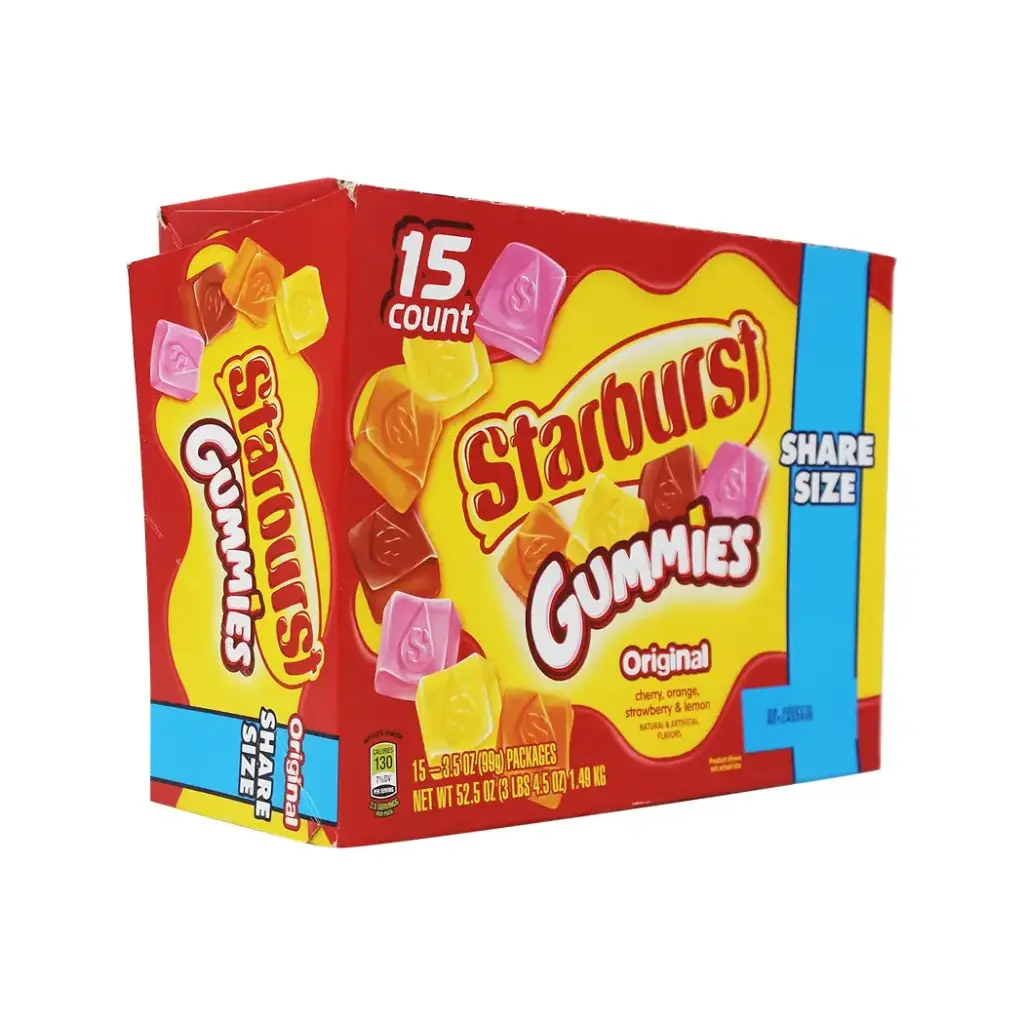 STARBURST GUMMIES ALL PINK SHARE SIZE 15-3.5