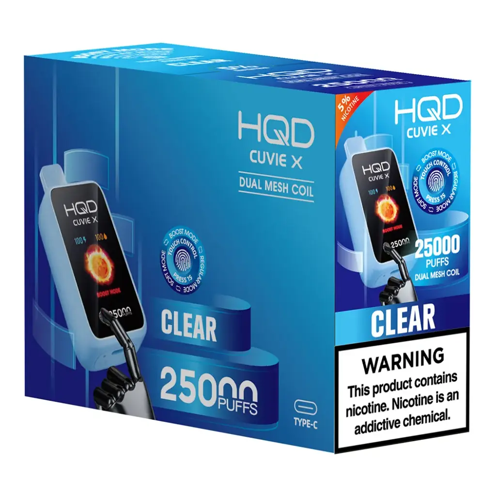 HQD CUVIE X 1X5PK 5% DISPOSABLE (25000)