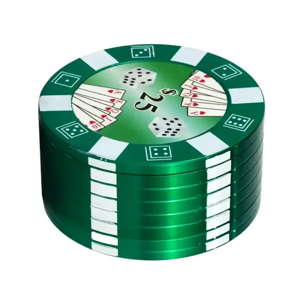 GRINDER(GR014-B) 51MM 3PART POKER ASSORTED DESIGN