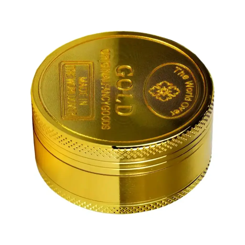 GRINDER (GR076) 50MM 3 PART WITH GOLD COINS