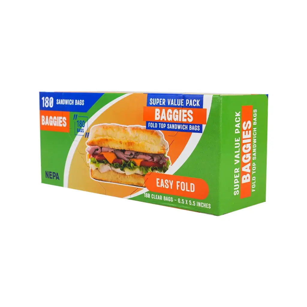 NEPA SANDWICH BAGS 180CT