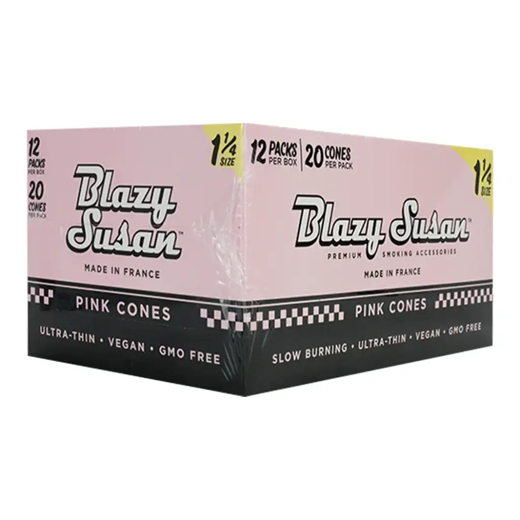 BLAZY CONE PINK 1 1/4 12 PACKS PER BOX