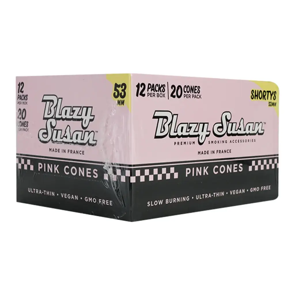 BLAZY CONE PINK 53MM 12 PACKS PER BOX