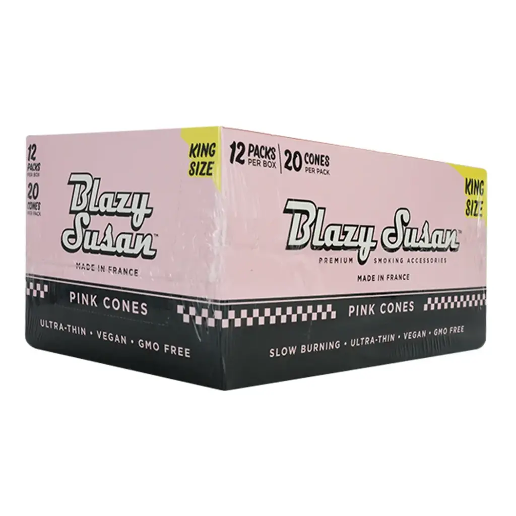 BLAZY CONE PINK KING SIZE 12 PACKS PER BOX