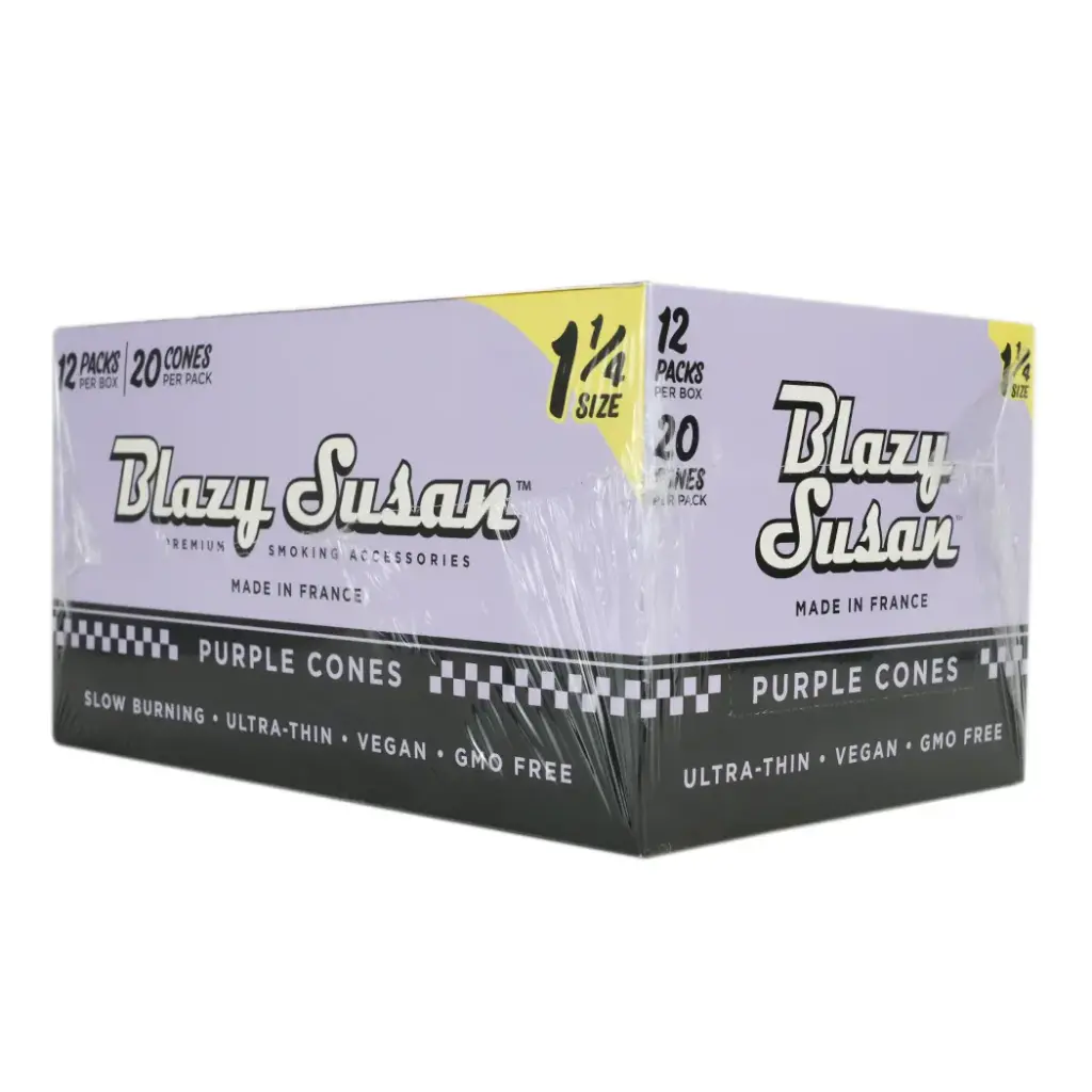 BLAZY CONE PURPLE 1 1/4 12 PACKS PER BOX