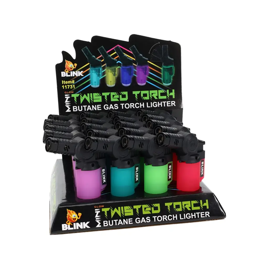 BLINK 20CT MINI GLOW TWISTED TORCH LIGHTER