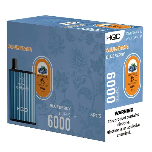 HQD MAYA 5% 1X5PK DISPOSABLE (6000)