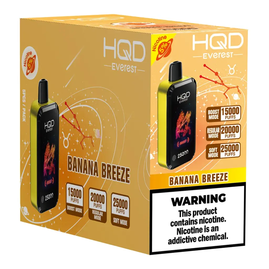 HQD CUVIE EVEREST 25K 5% 5PK DISPOSABLE