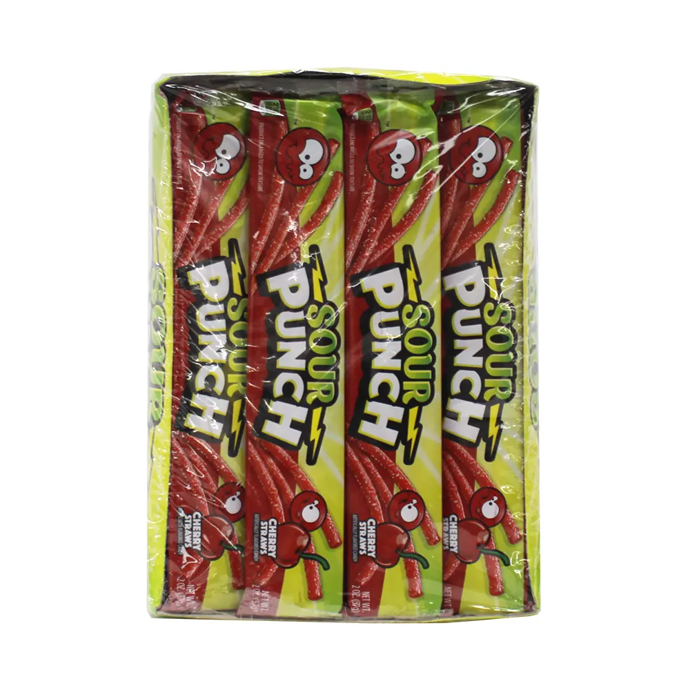 SOUR PUNCH STRAWS 2 OZ. - 24 CT
