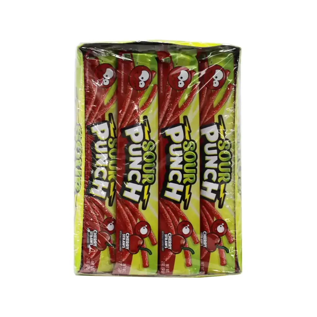 SOUR PUNCH STRAWS 2 OZ. - 24 CT