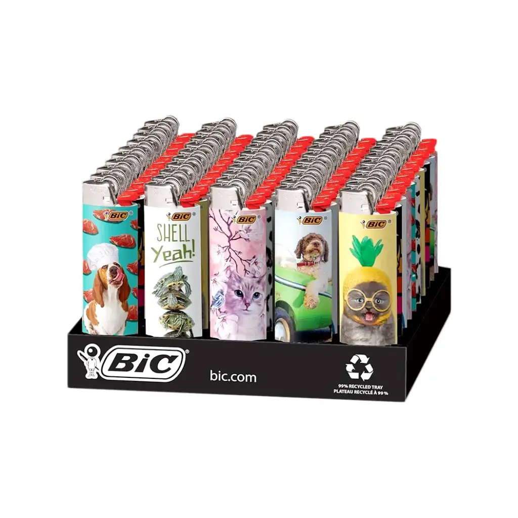 BIC PRINTED 50 CT ANIMAL LOVER