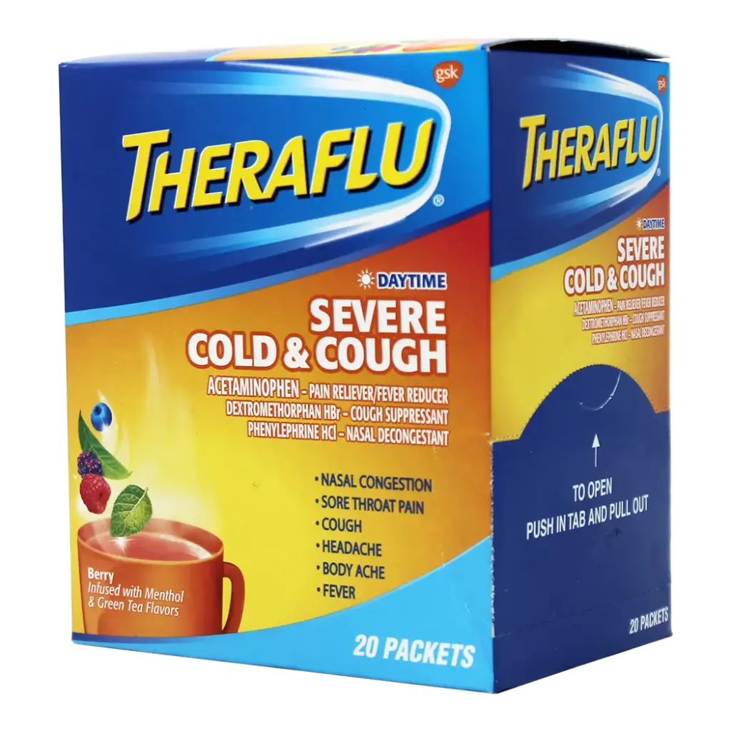 THERAFLU SEVERE COLD & COUGH 20 X 1'S