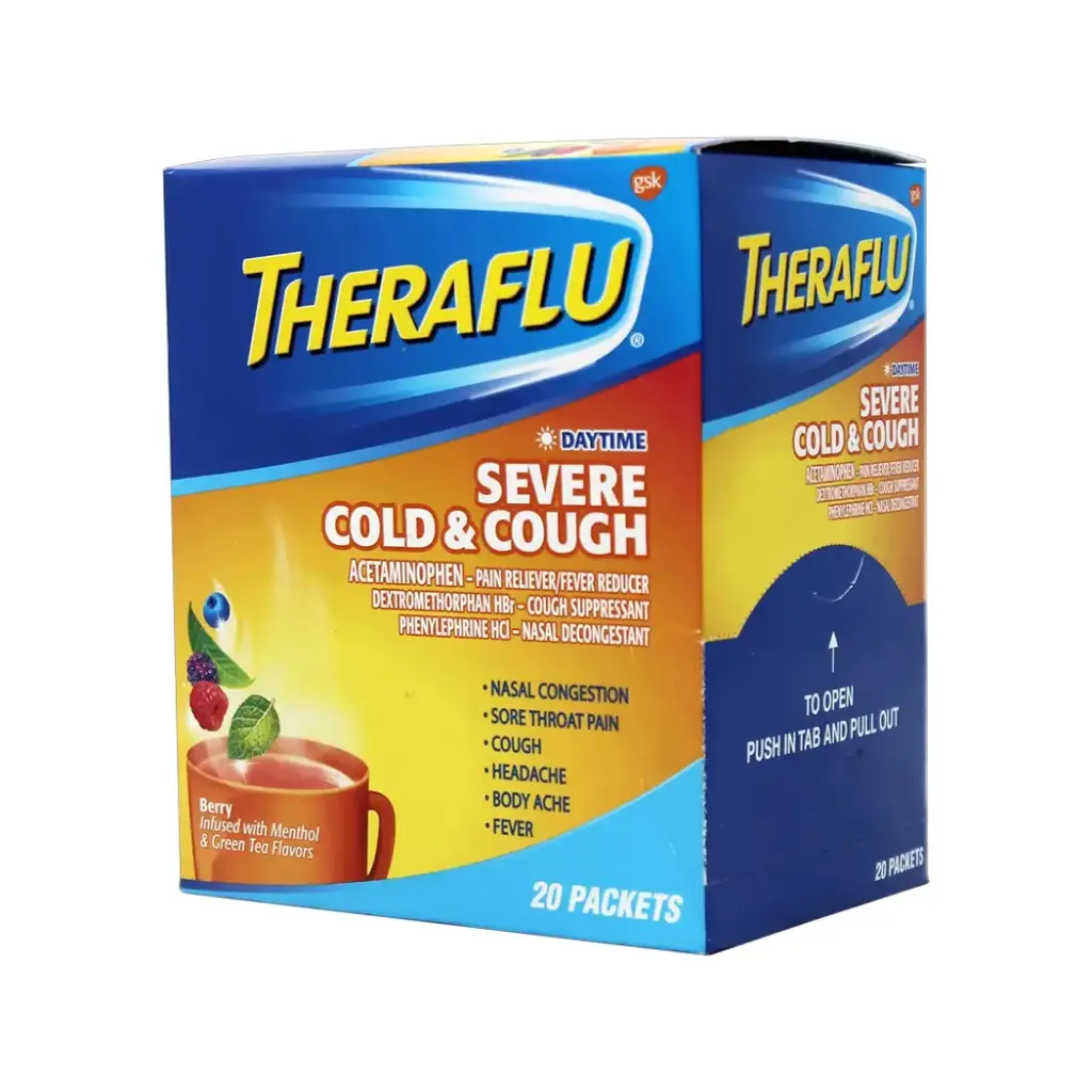THERAFLU SEVERE COLD & COUGH 20 X 1'S