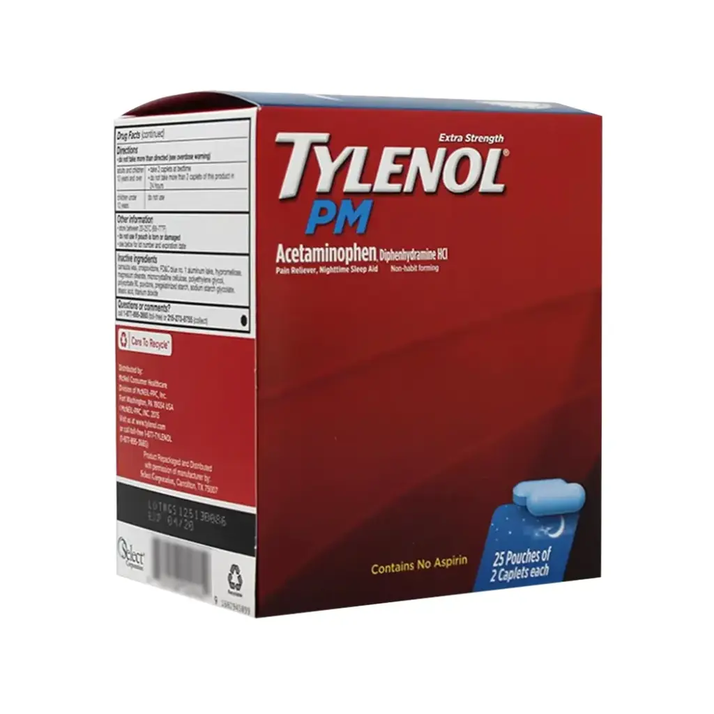 TYLENOL PM DISPENSER 25 X 2'S 