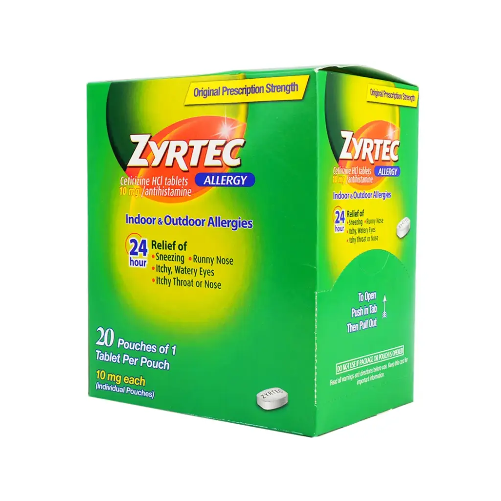 ZYRTEC DISPENSER 20 X 1'S