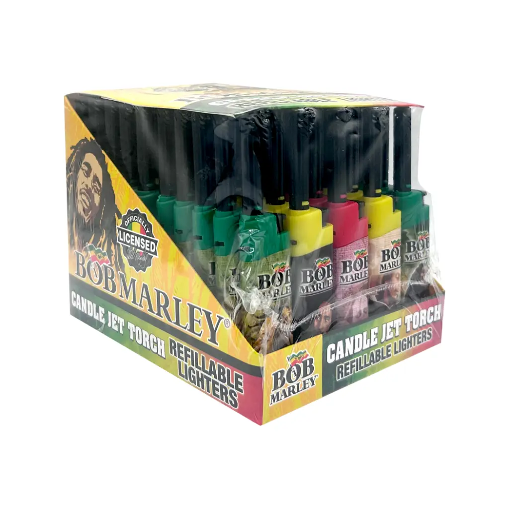 BOB MARLEY CANDLE JET TORCH LIGHTER 50CT