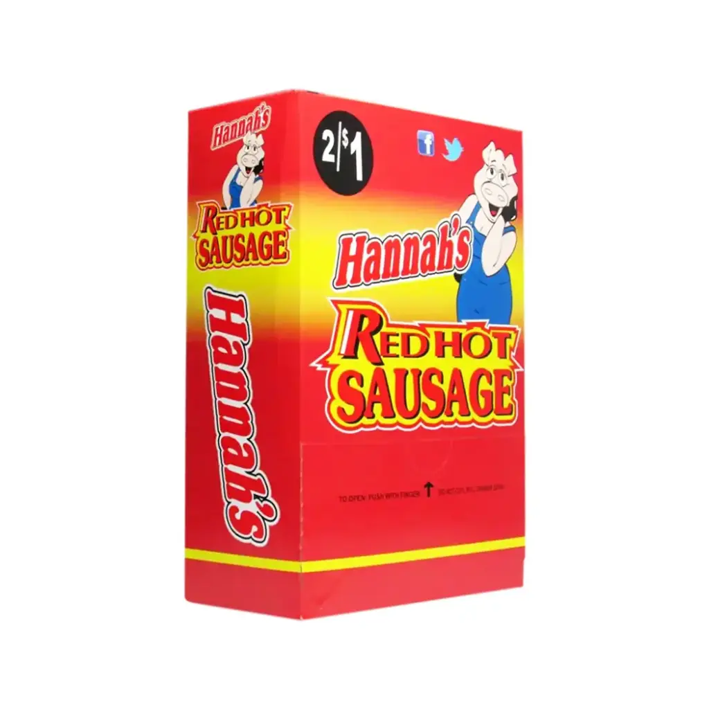 HANNAH'S 50-0.7OZ RED HOT SAUSAGE