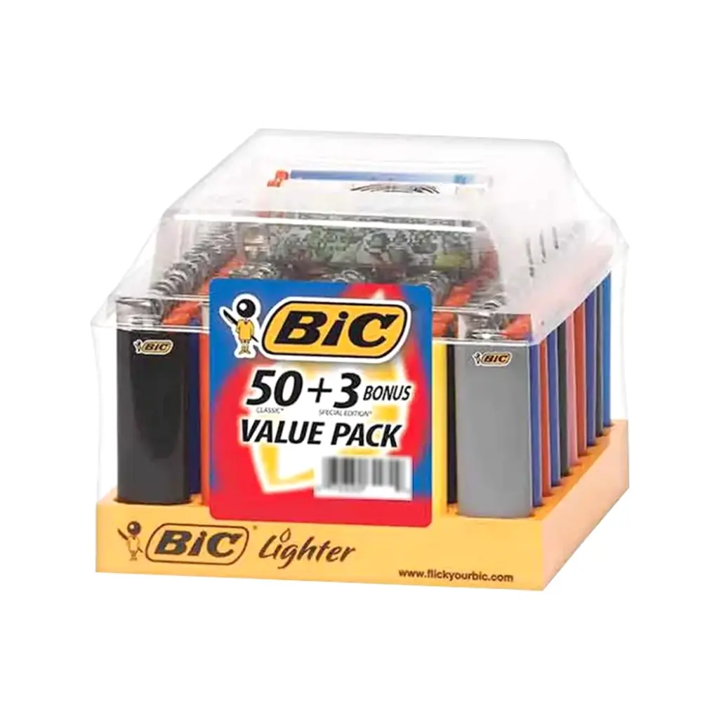 BIC LIGHTER 50CT +3