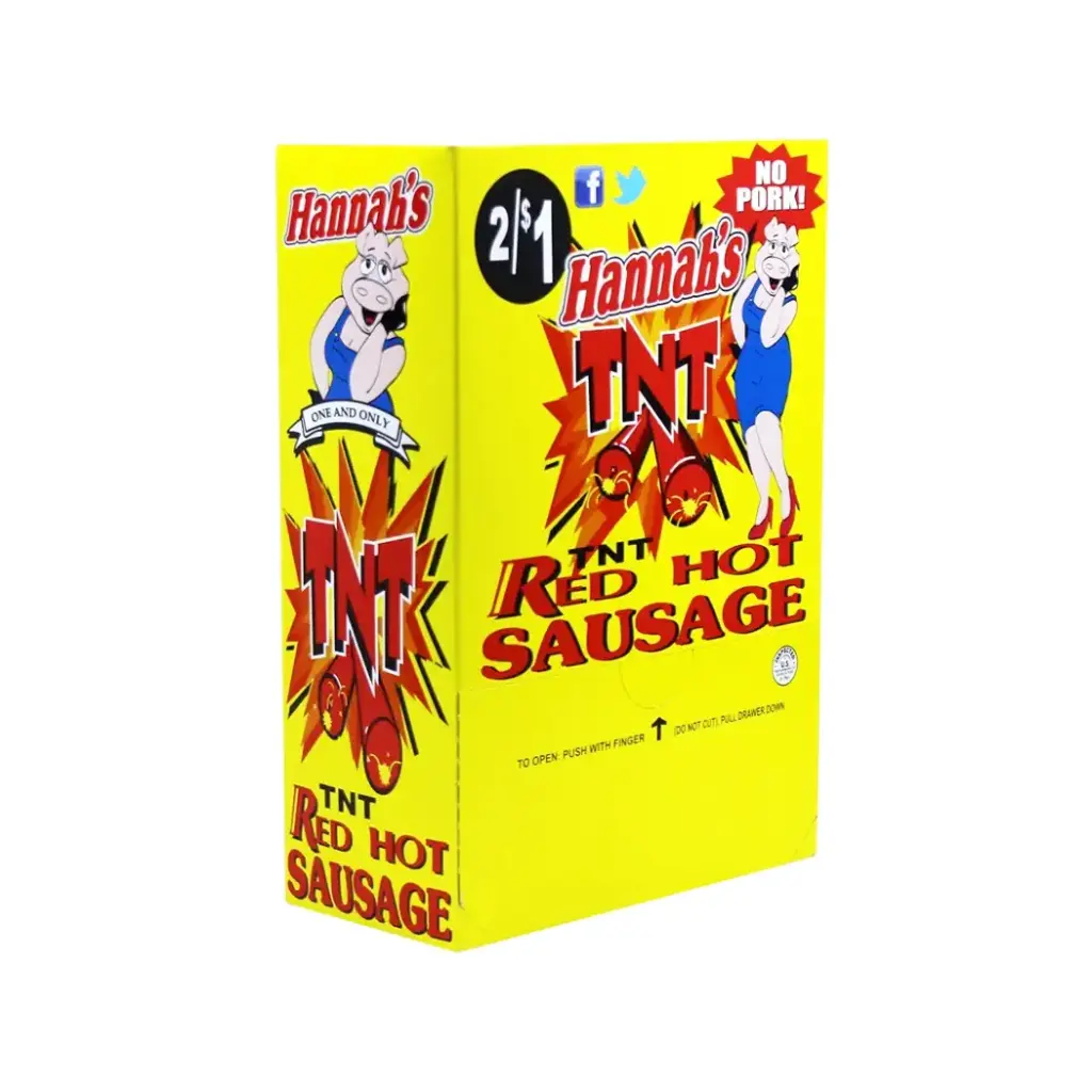 HANNAH'S NO PORK 50-0.7OZ TNT SAUSAGE