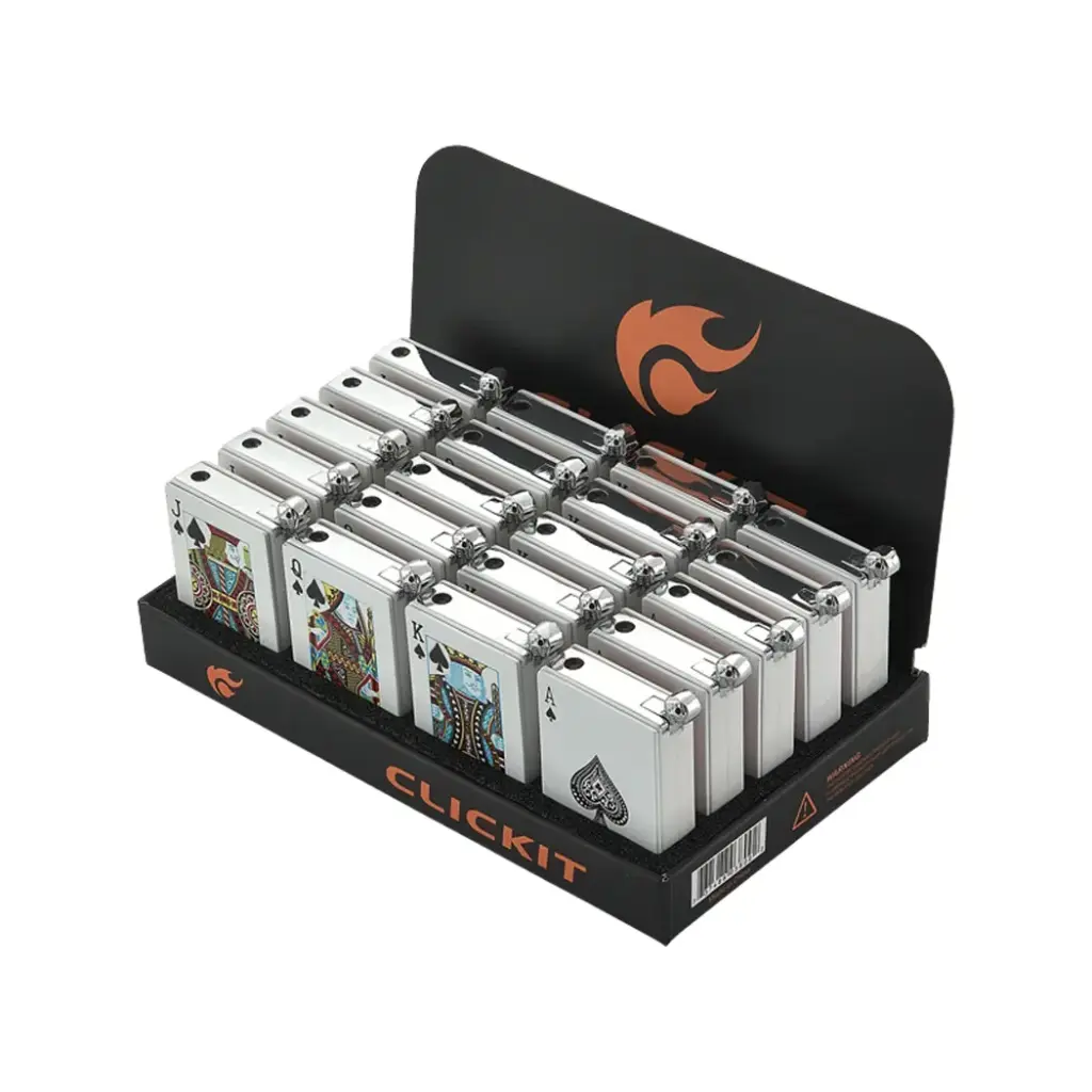 CLICK IT SHOCK PLAYING CARD SLIDE FLAME  20 SH-172