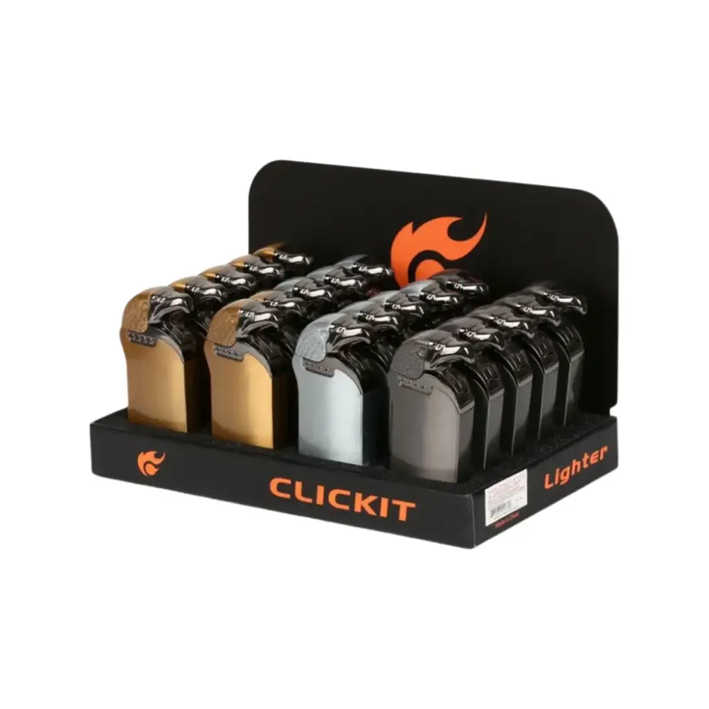CLICK IT EAGLE SINGLE TORCH WITH LIGHT ON SIDE 20 GH-7166