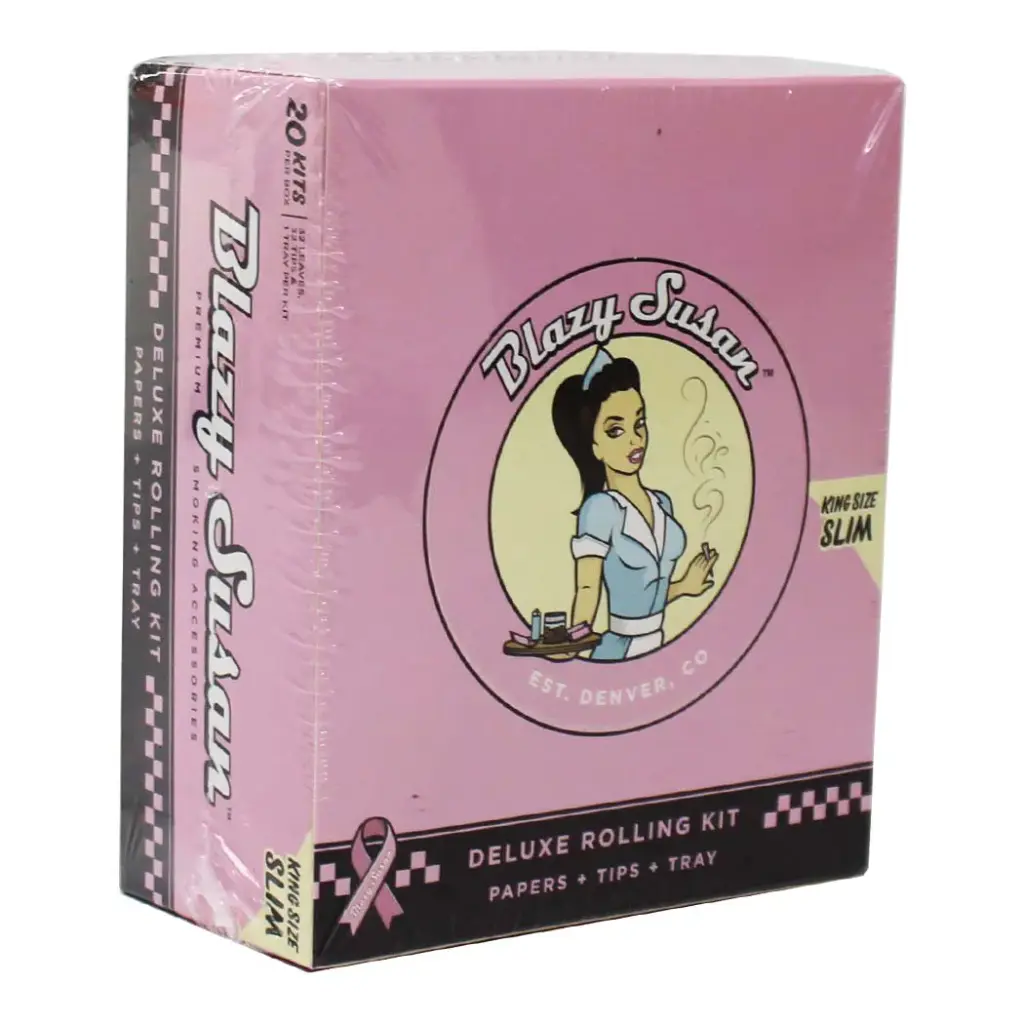 BLAZY KIT PINK ROLLING KS 20 PER BOX