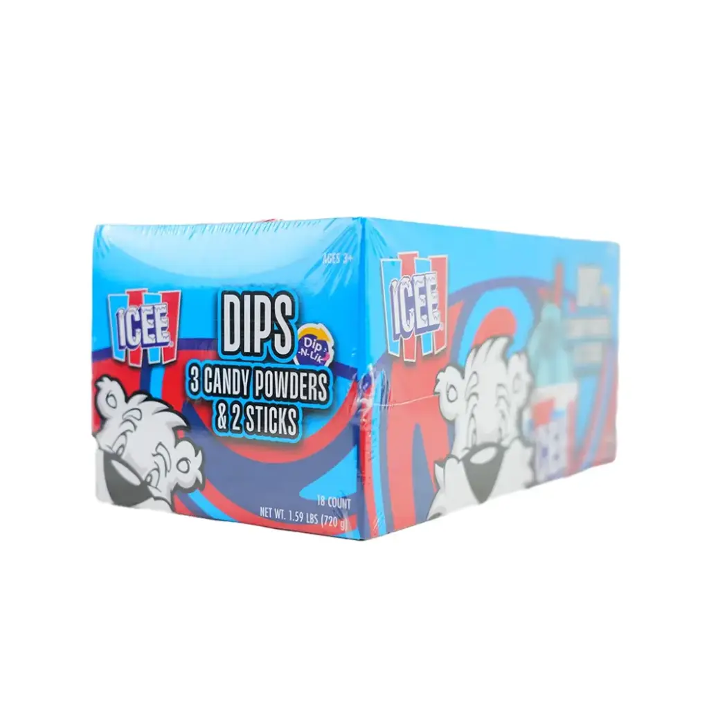 KOKO'S 18CT ICEE DIPS 3 CANDY POWDERS & 2 STI