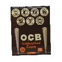 OCB CONE VIRGIN 1 1/4 UNBLEACHED 32-6 PACKS
